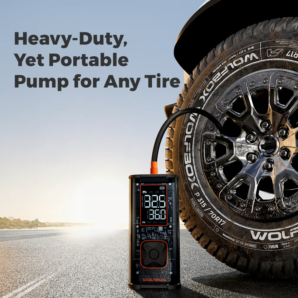 WOLFBOX MegaFlow 24 Pro Portable Tire Inflator WOLFBOX