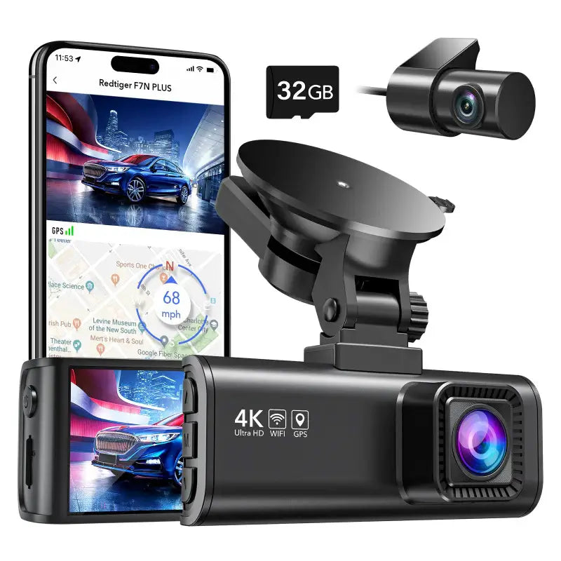 F7NP 4K Front and Rear Dash Cam Hot Sales REDTIGER Dash Cam F7NP Basic