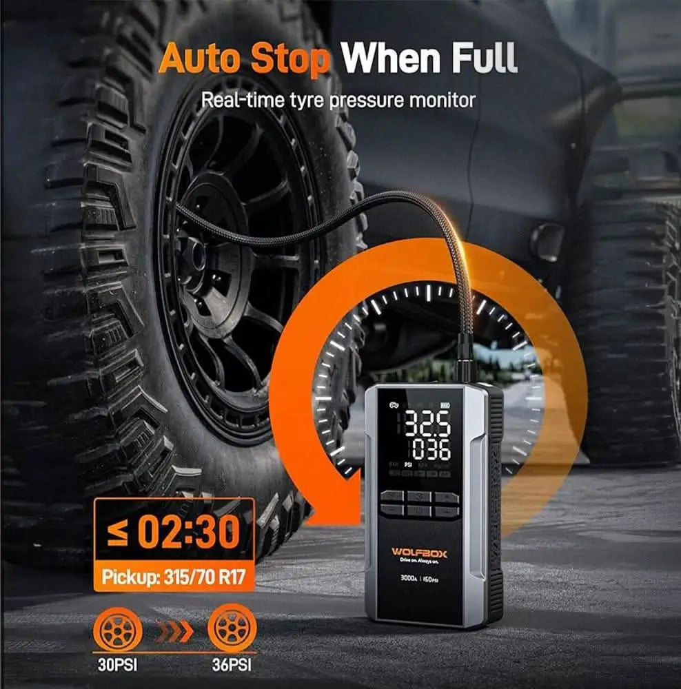 smart jump starter with air compressor