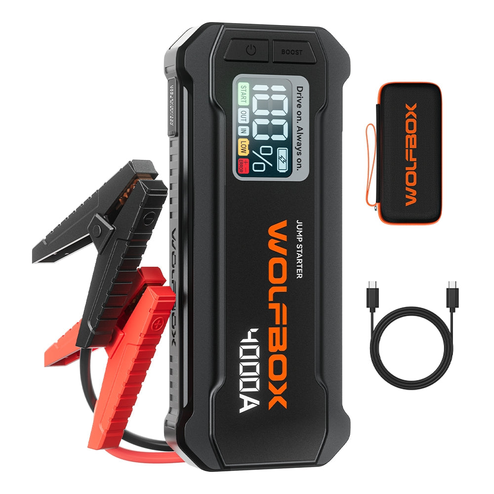 WOLFBOX Jump Starter MegaVolt24 Black with Lifetime Warranty - WOLFBOX