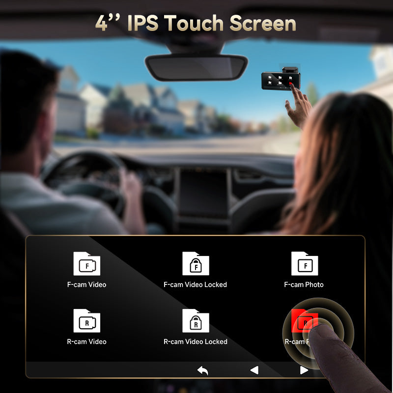 F77 Starvis2 4K+4K Dual IMX678 Voice Control 5.8GHz High Speed WIFI Dash Cam REDTIGER Official
