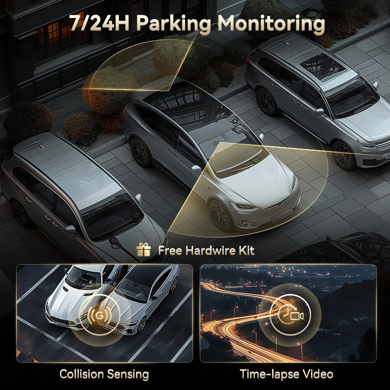 F77 Starvis2 4K+4K Dual IMX678 Voice Control 5.8GHz High Speed WIFI Dash Cam REDTIGER Official