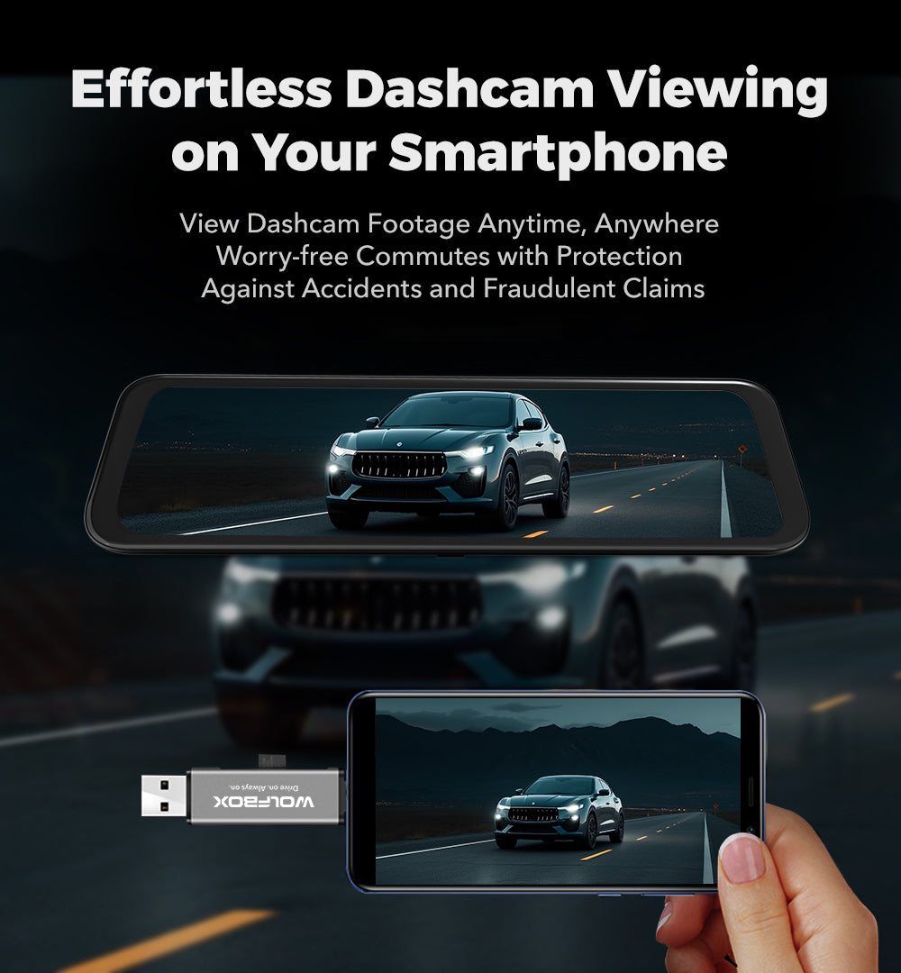 WOLFBOX 2-in-1 Card Reader with USB-C&USB-A Interface