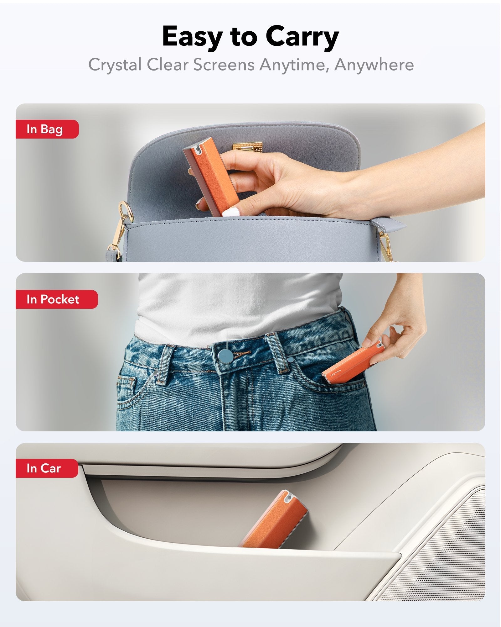 Nowboi® Screen Cleaner Spray & Wipe For Electronic Device Accessory WOLFBOX