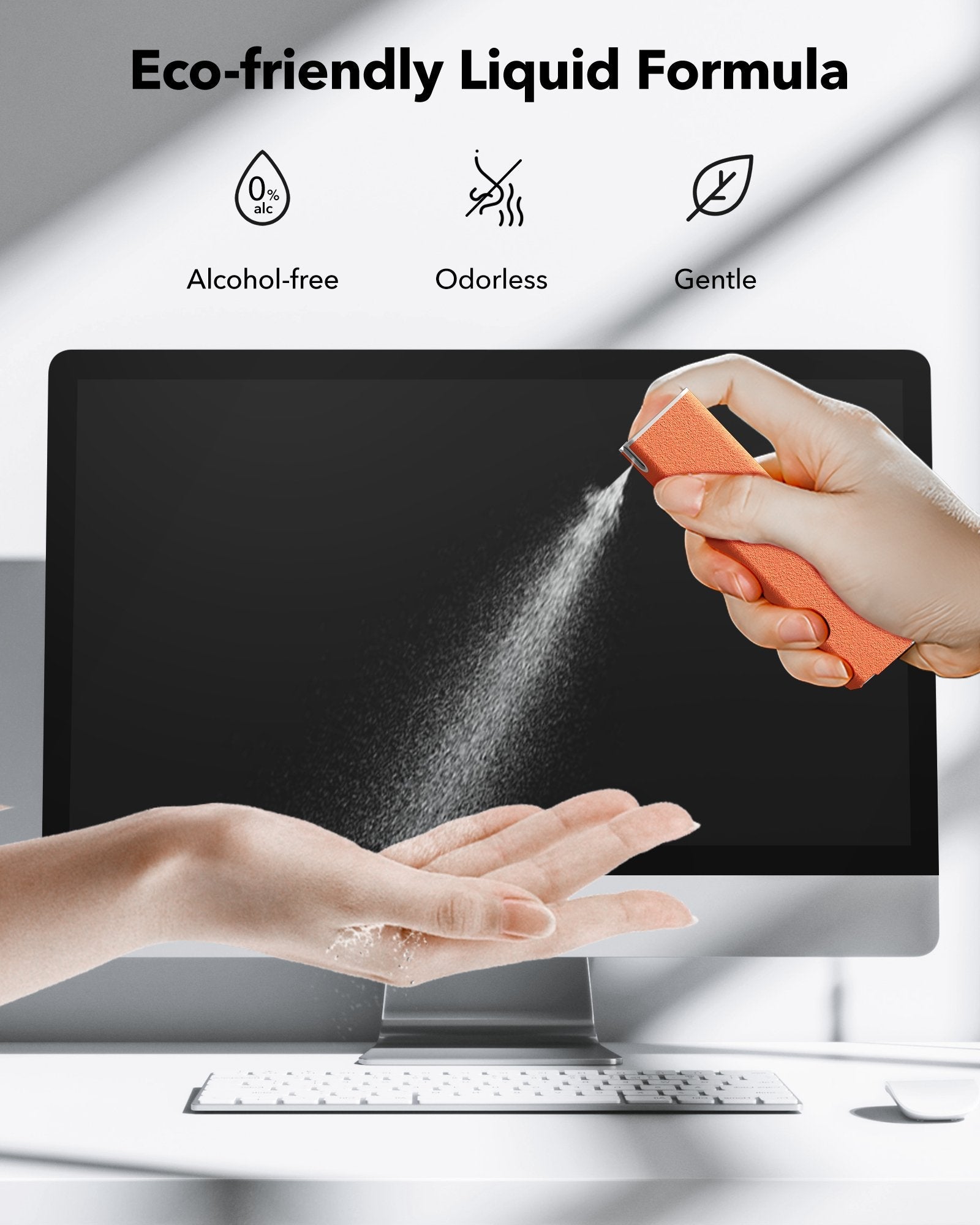 Nowboi® Screen Cleaner Spray & Wipe For Electronic Device Accessory WOLFBOX