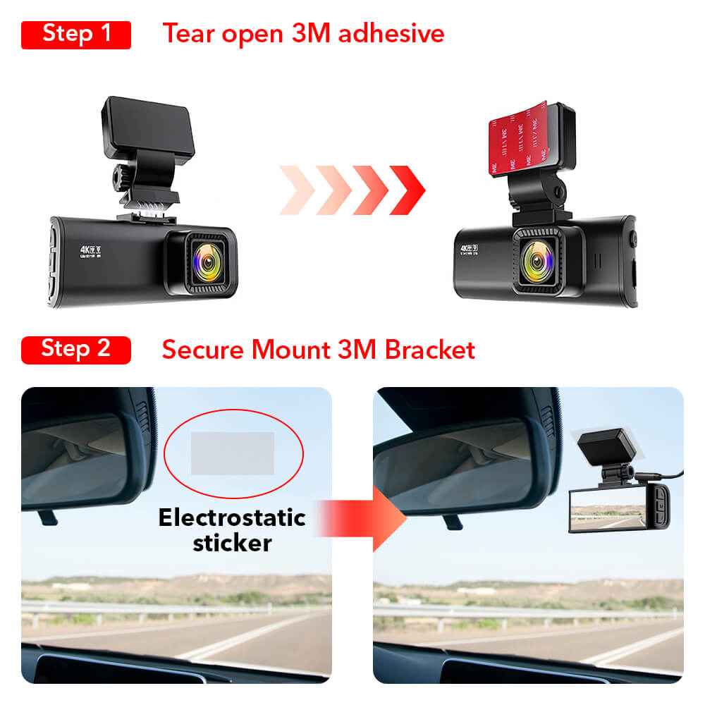 Redtiger F7N/F17 Dash Cam 3M Mount with GPS Module Accessories REDTIGER Dash Cam