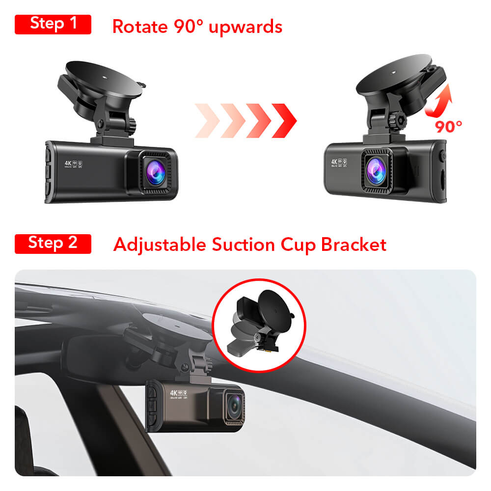 Redtiger F7N/F17 Dash Cam Suction Mount with GPS Module Accessories REDTIGER Dash Cam