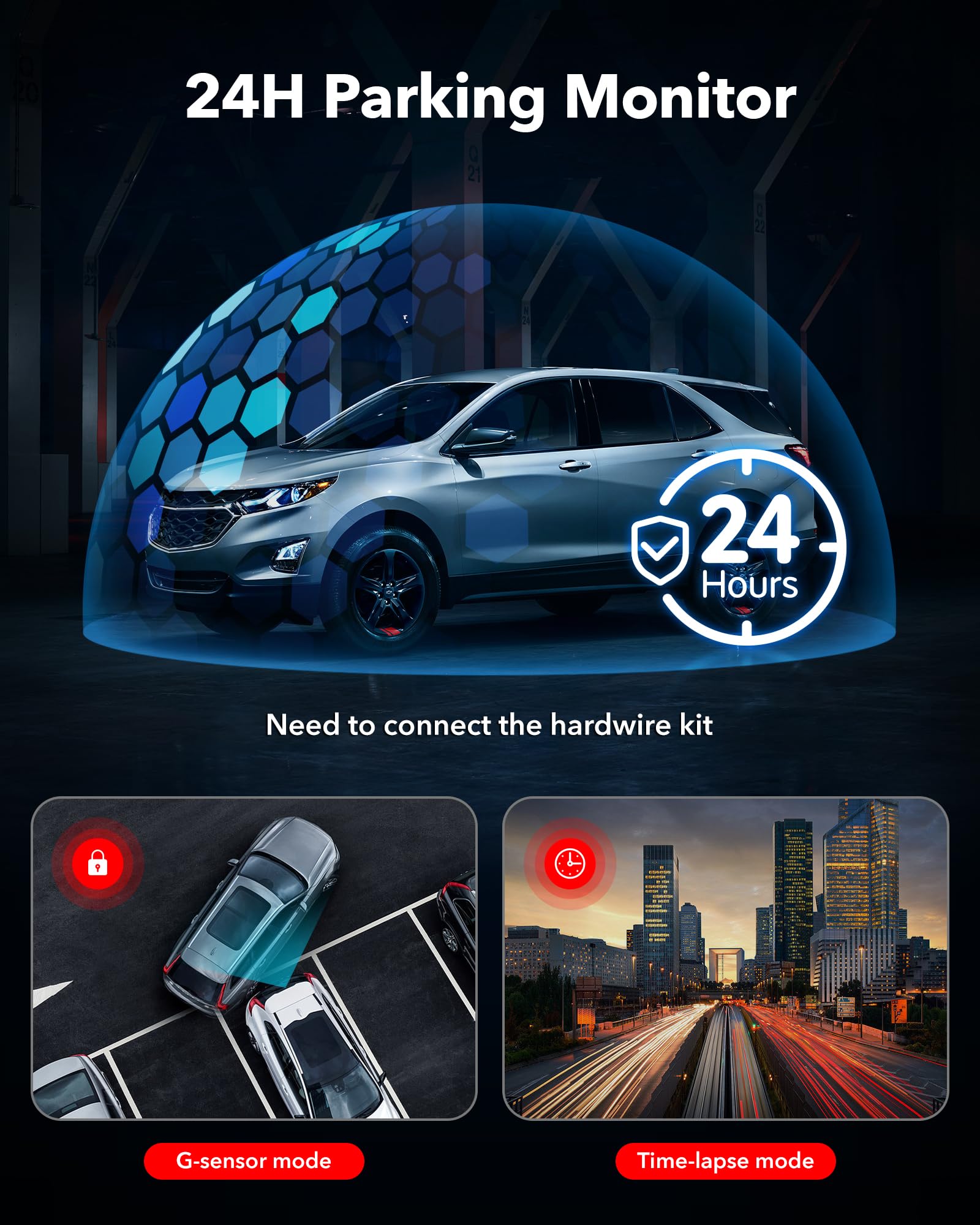 F7NP 4K WIFI Front and Rear Dash Cam Hot Sales REDTIGER Dash Cam