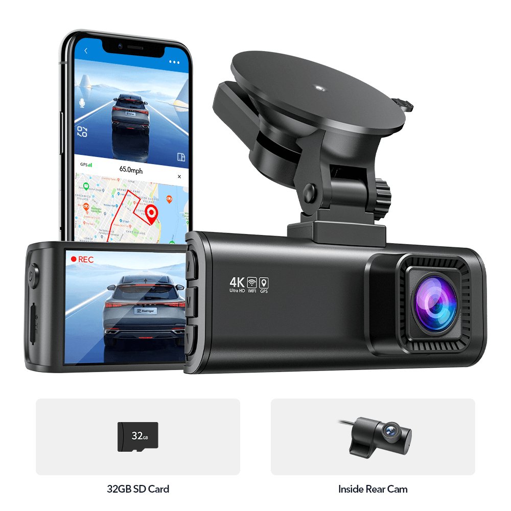 Redtiger F7NP 4K Front and Rear Dash Cam