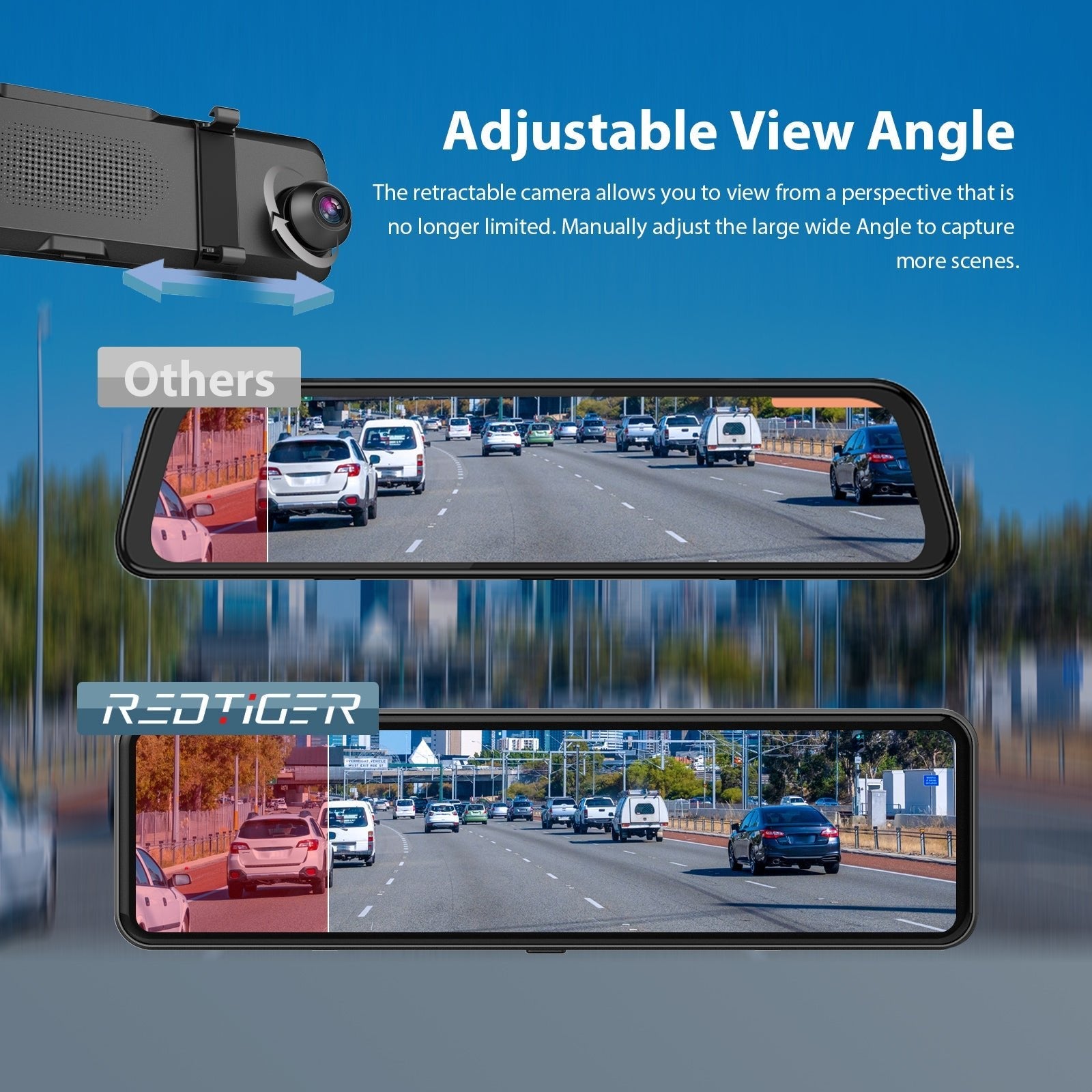 Redtiger T700 Mirror Dash Cam Hot Sales REDTIGER Dash Cam