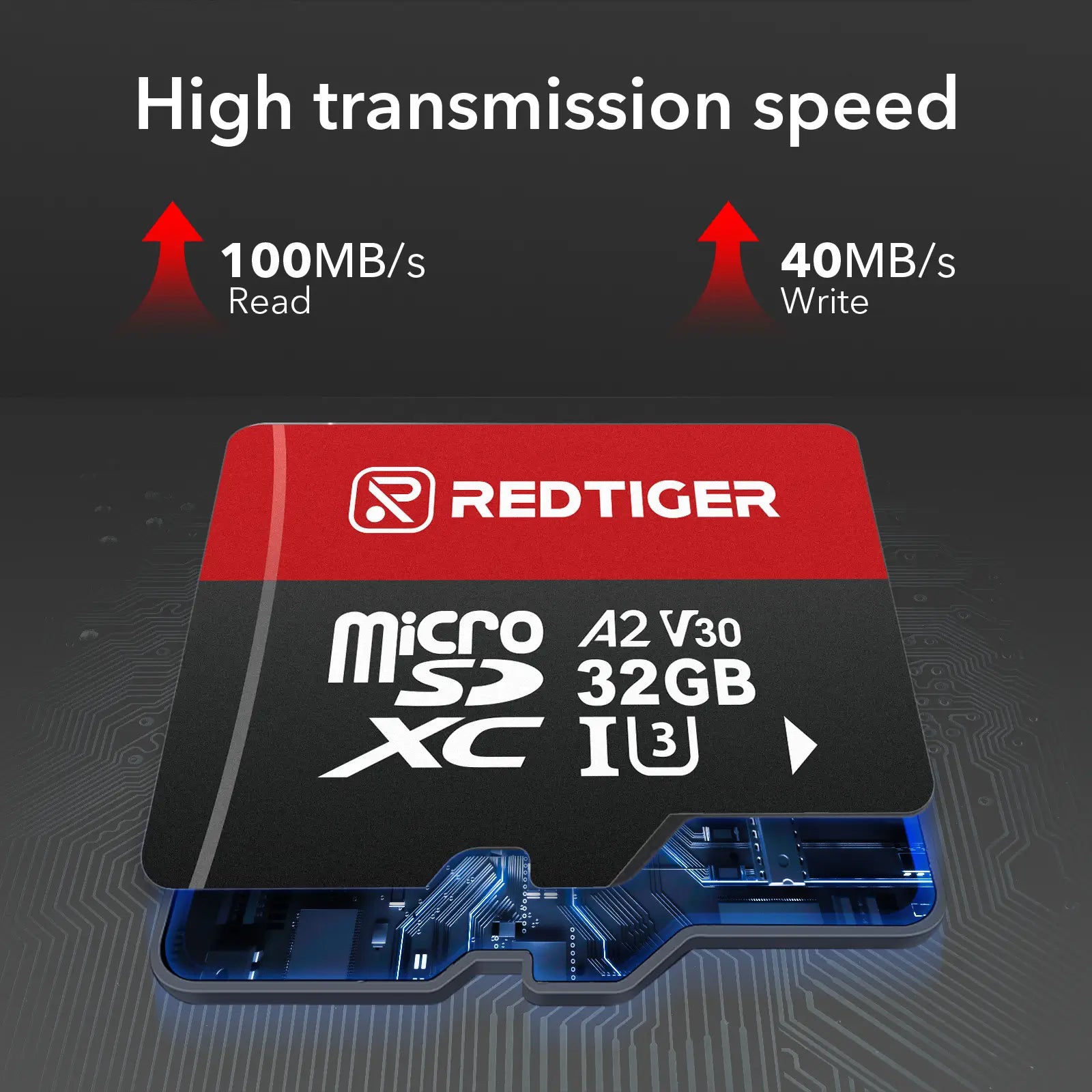 Redtiger 32GB SD Card For Dash Cam Class 10 U3