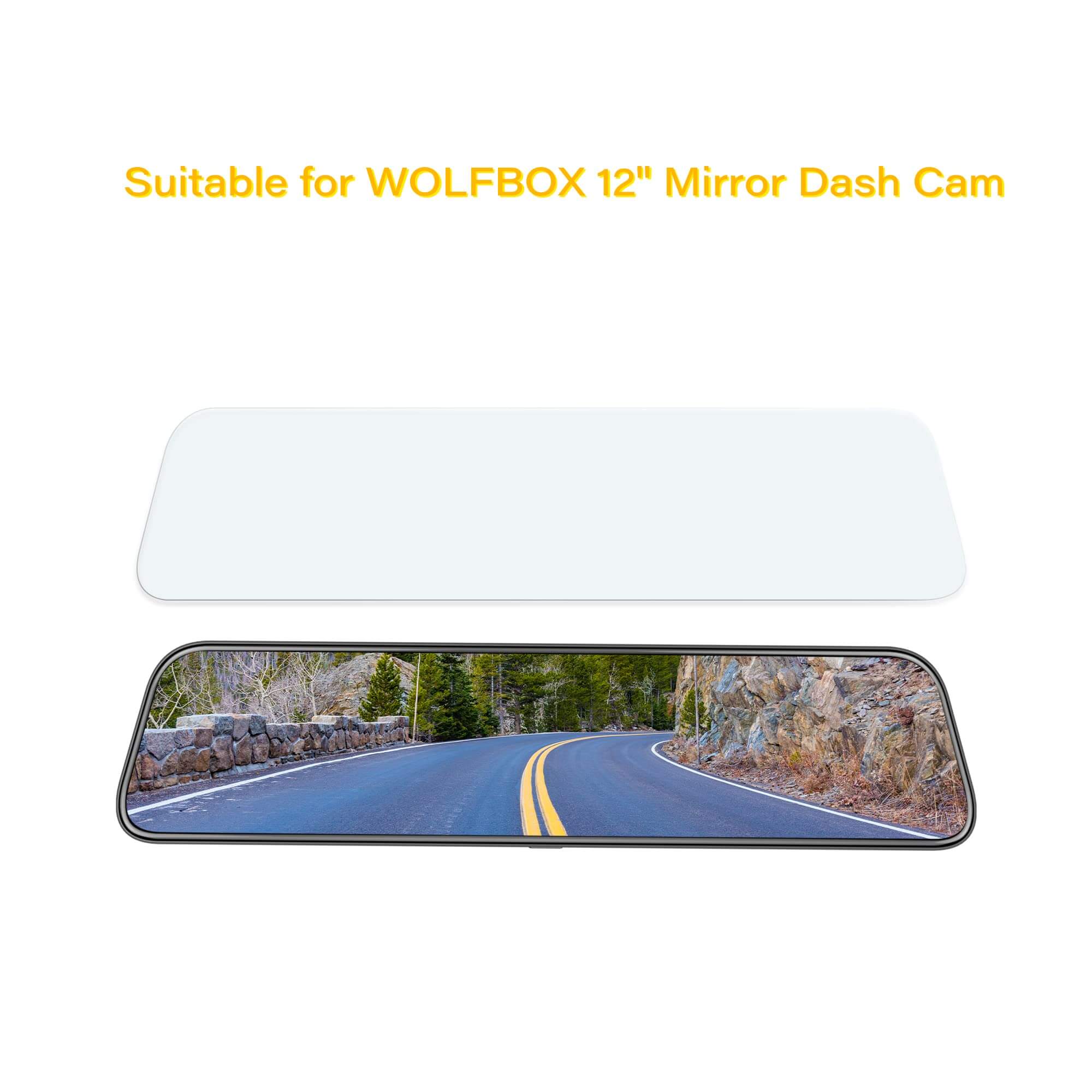WOLFBOX 12inch Anti-Glare Film for G900PRO Mirror Camera Accessory WOLFBOX