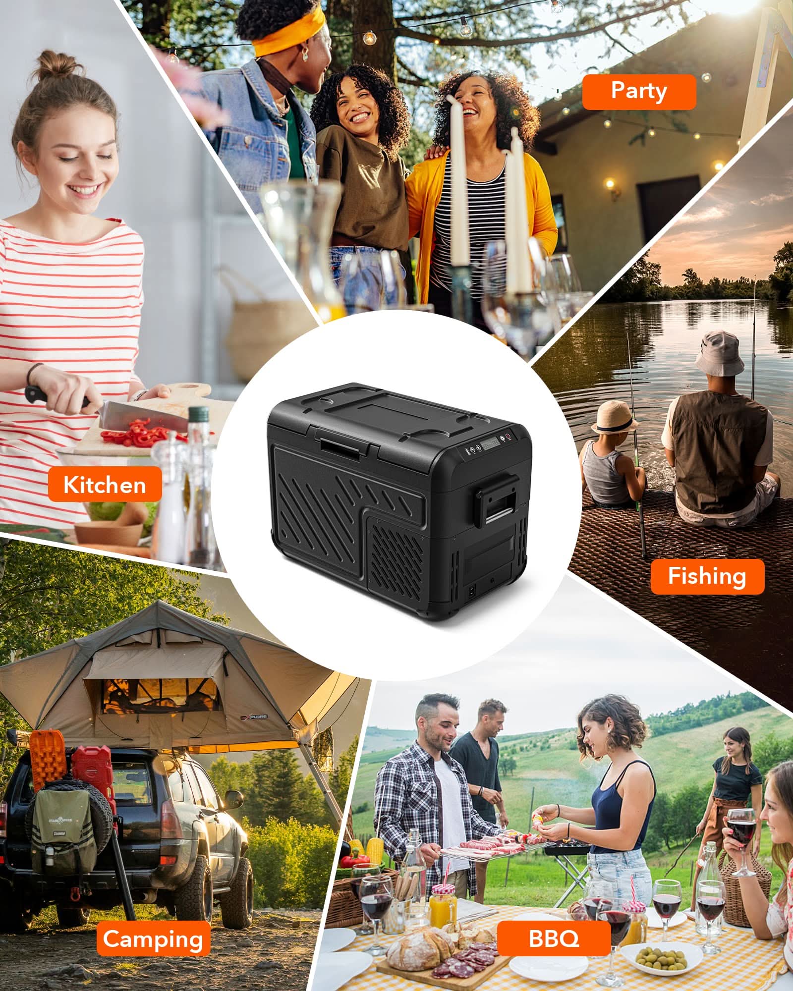 WOLFBOX Car Fridge Portable Refrigerator- Refurbished Car Fridge WOLFBOX