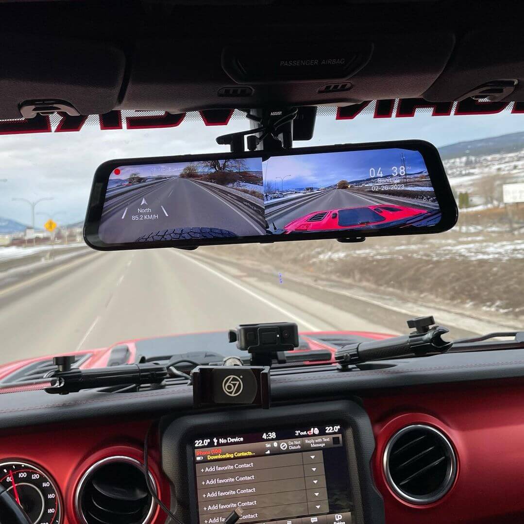 WOLFBOX G900 4K+2.5K Touch Screen Parking Monitoring Dash Cam Smart Mirror camera WOLFBOX