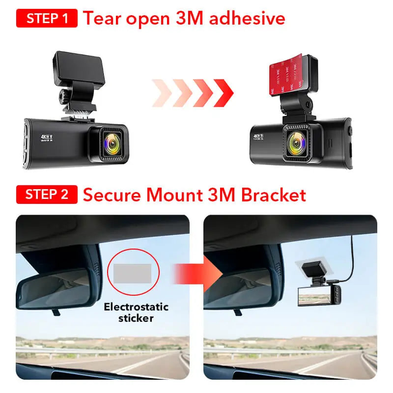 Design Your 4K Dash Cam Kit REDTIGER Dash Cam