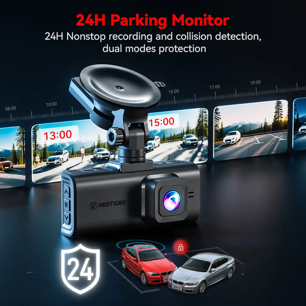Redtiger F7NT 4K Sony STARVIS 2 HDR WiFi 6 Touch Screen Voice Contral Dual Dash Cam