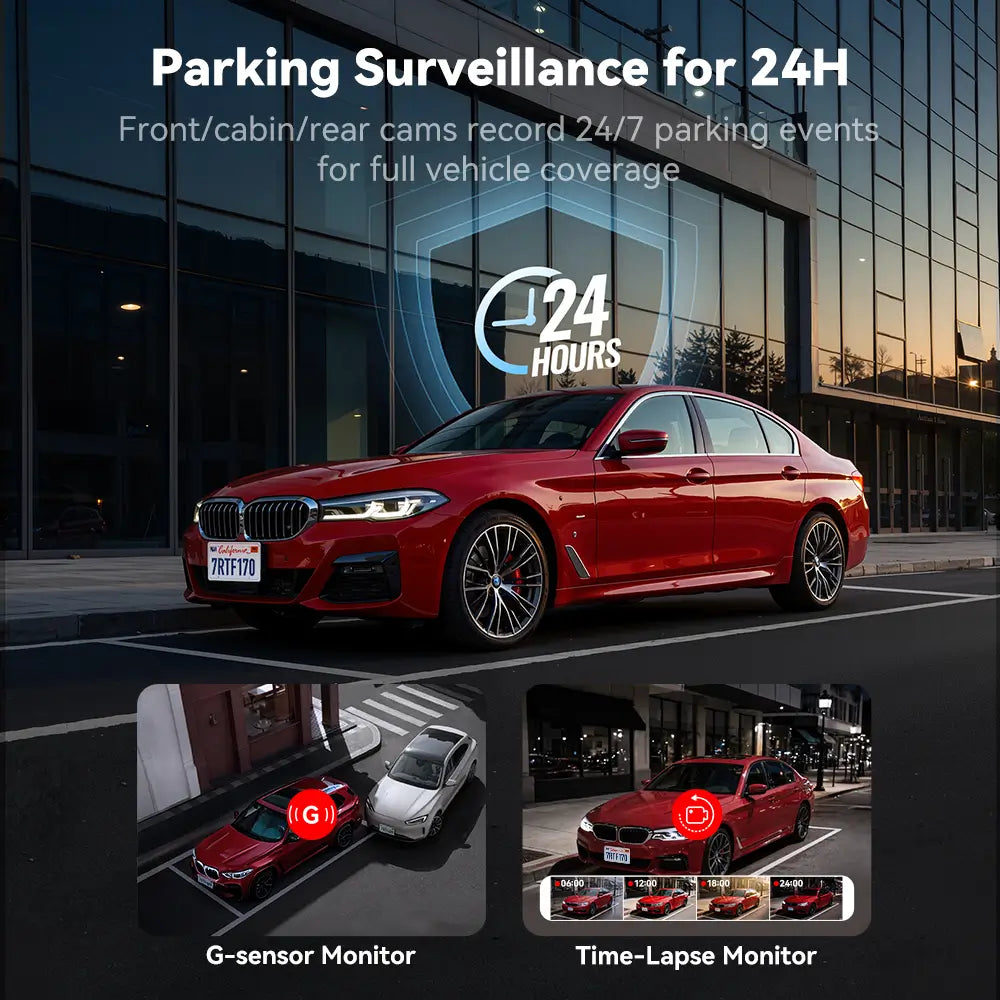 Redtiger F17 3-Channel 5G Wifi Dash Cam Hot Sales REDTIGER Dash Cam