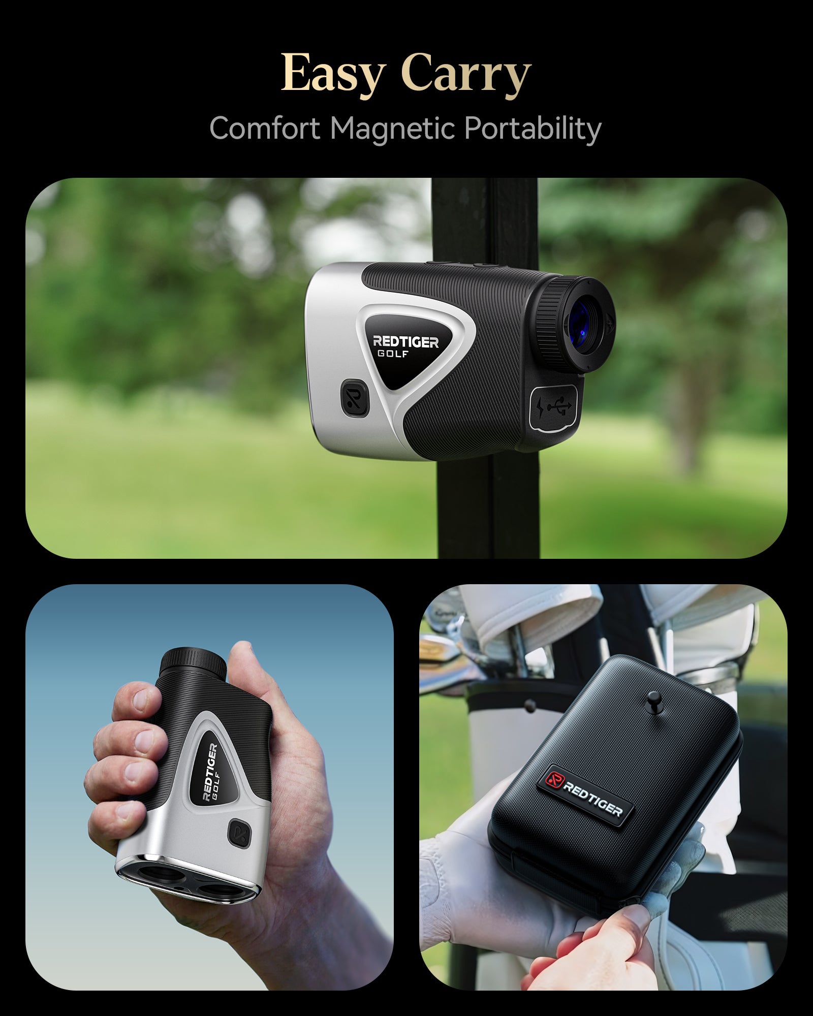 Redtiger Light-Adaptive Upgraded Laser Golf Rangefinder For 1200 Yards Hot Sales REDTIGER Official