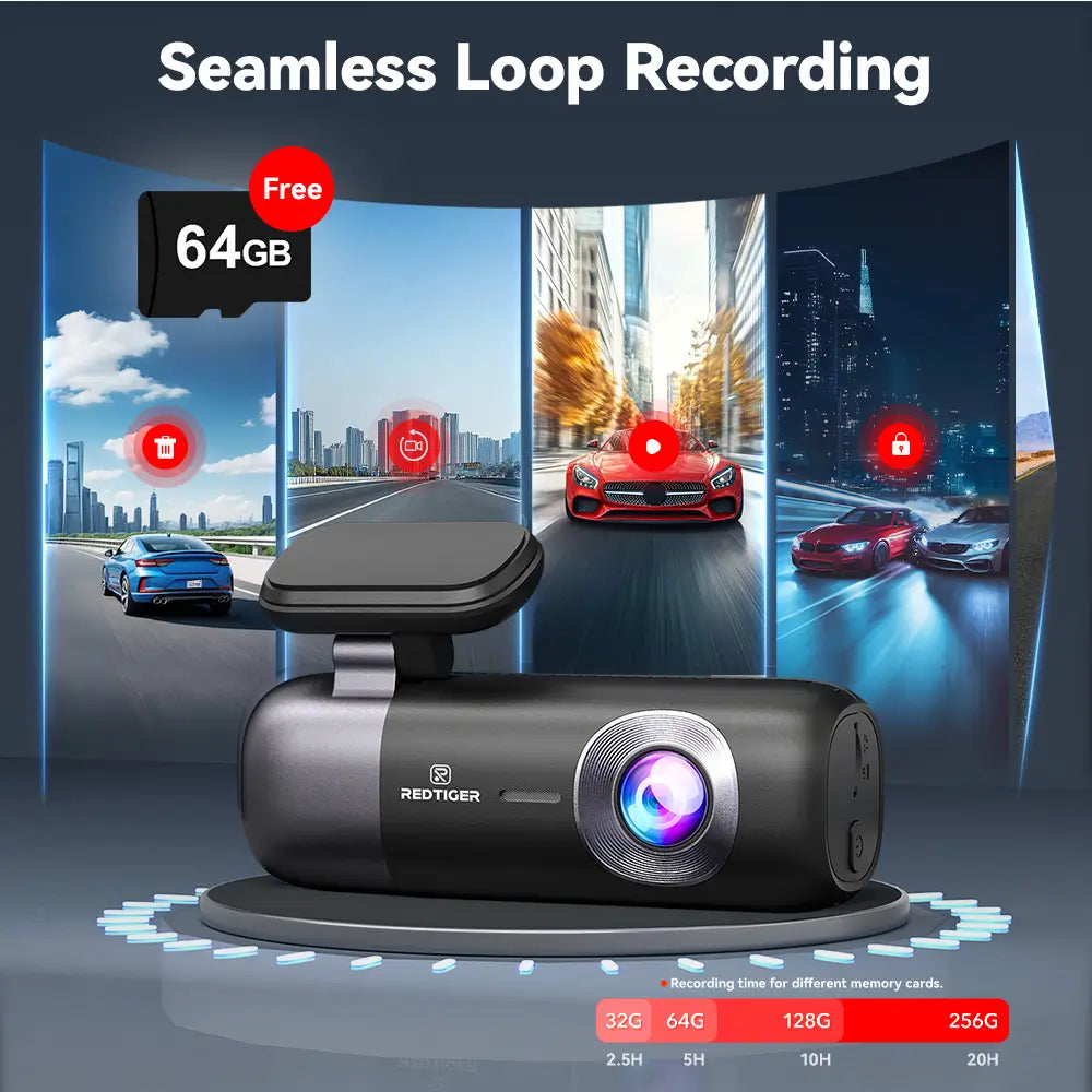 Redtiger F9 4K Dual Front and Rear Mini Dash Cam Hot Sales REDTIGER Dash Cam