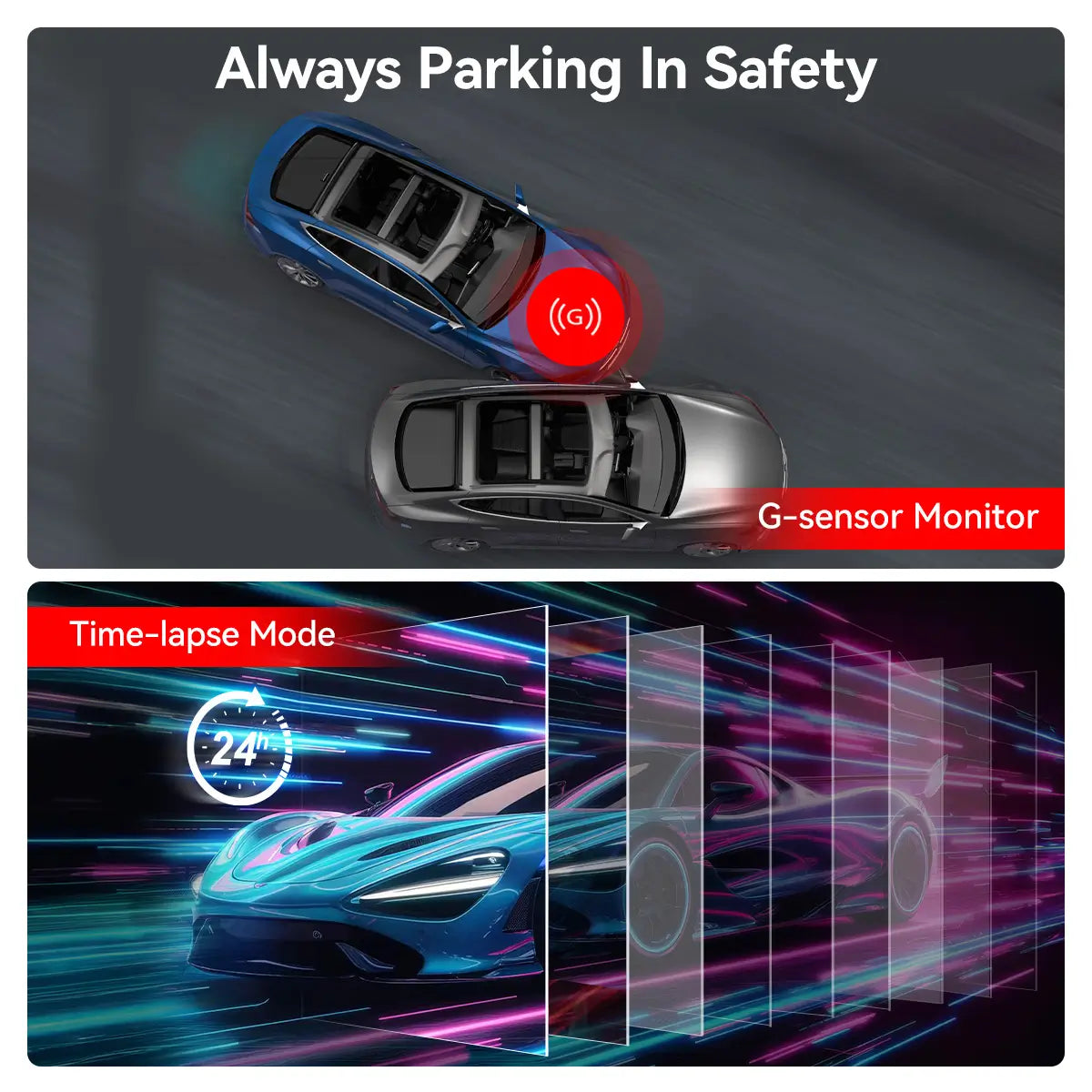 Redtiger F9 4K Dual Front and Rear Mini Dash Cam Hot Sales REDTIGER Dash Cam