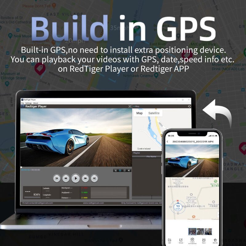 Redtiger F7N 4K Dual Dash Cam-Refurbished Hot Sales REDTIGER Dash Cam   