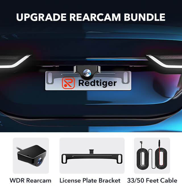 Redtiger Upgrade Rearcam Bundle (Only for F7N Series) Bundle REDTIGER Dash Cam