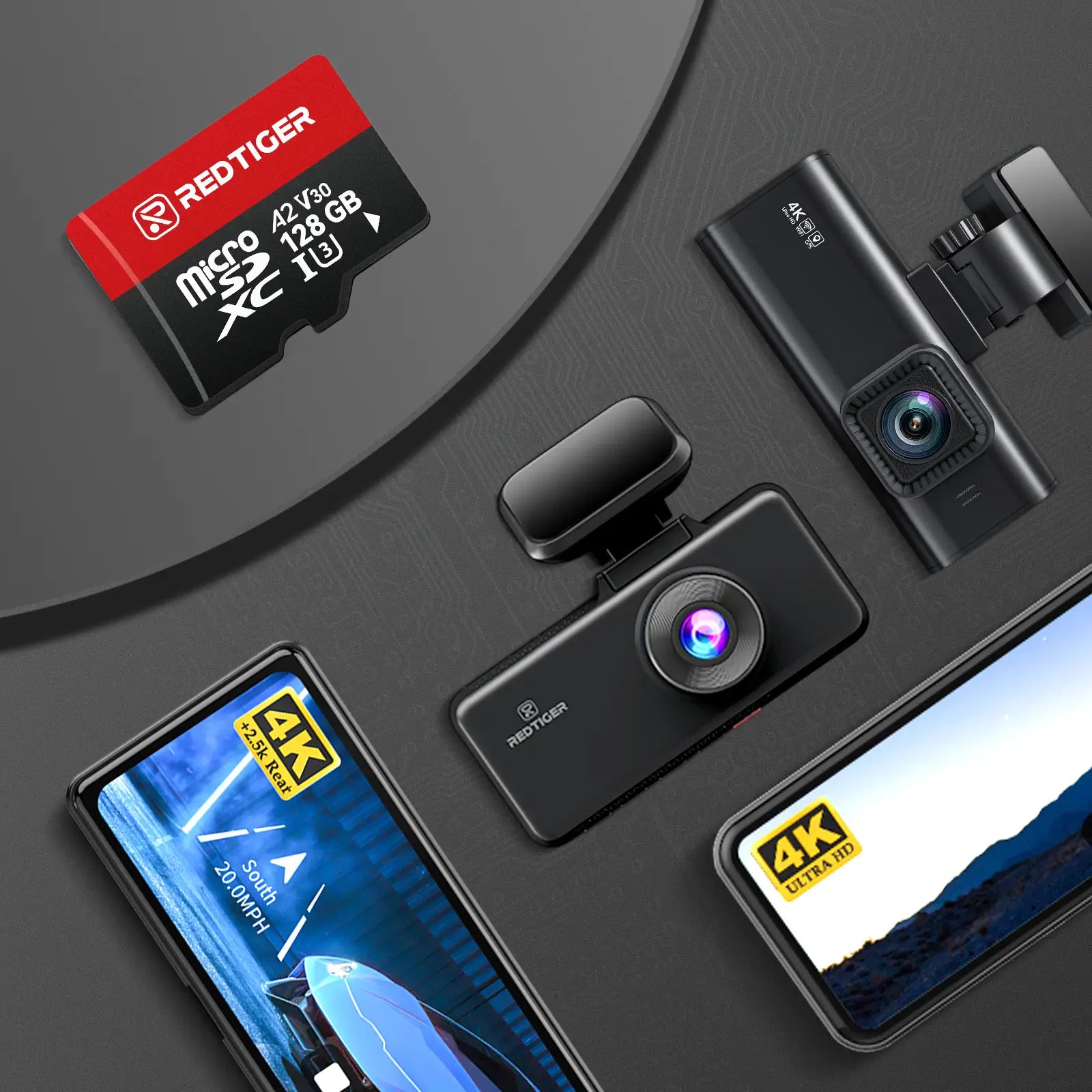 Redtiger 128GB SD Card For Dash Cam Class 10 U3