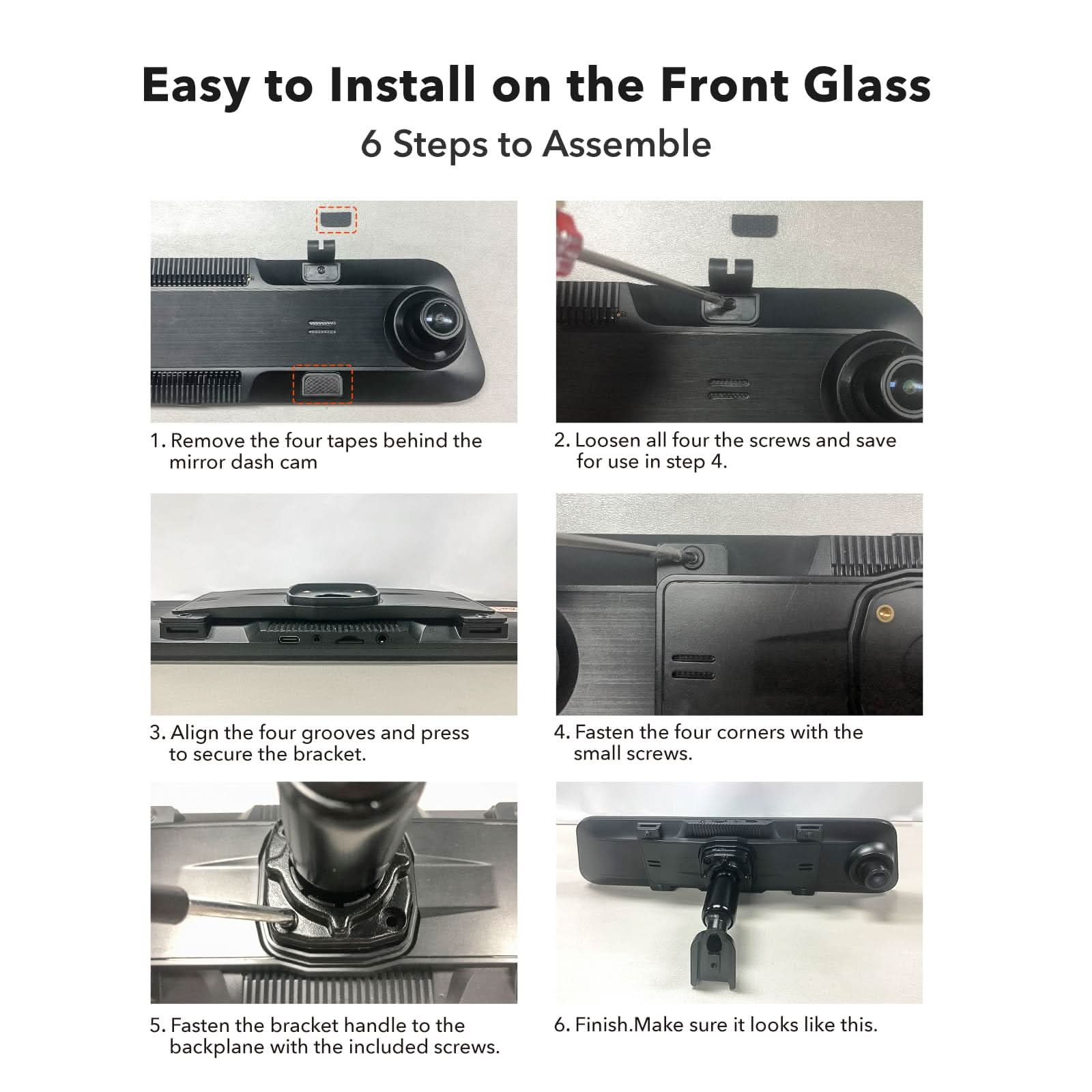 WOLFBOX OEM Bracket for Smart Mirror for G900Pro/G850Pro/G900/G850/G840S/G840H Accessory WOLFBOX   